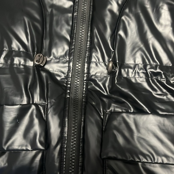 SHEIN Black Puffer Jacket Mid Length - Picture 7 of 8